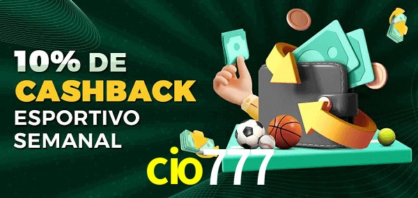 10% de bônus de cashback na cio777